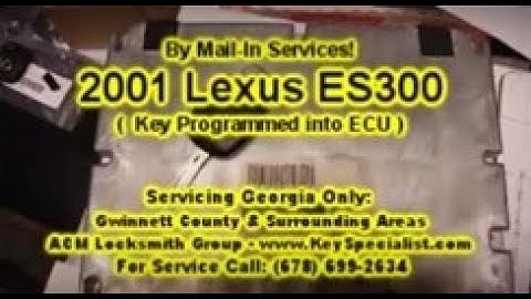 Mail-in Services: Lexus Transponder Key Programming into ECU! 2001 Lexus ES300.