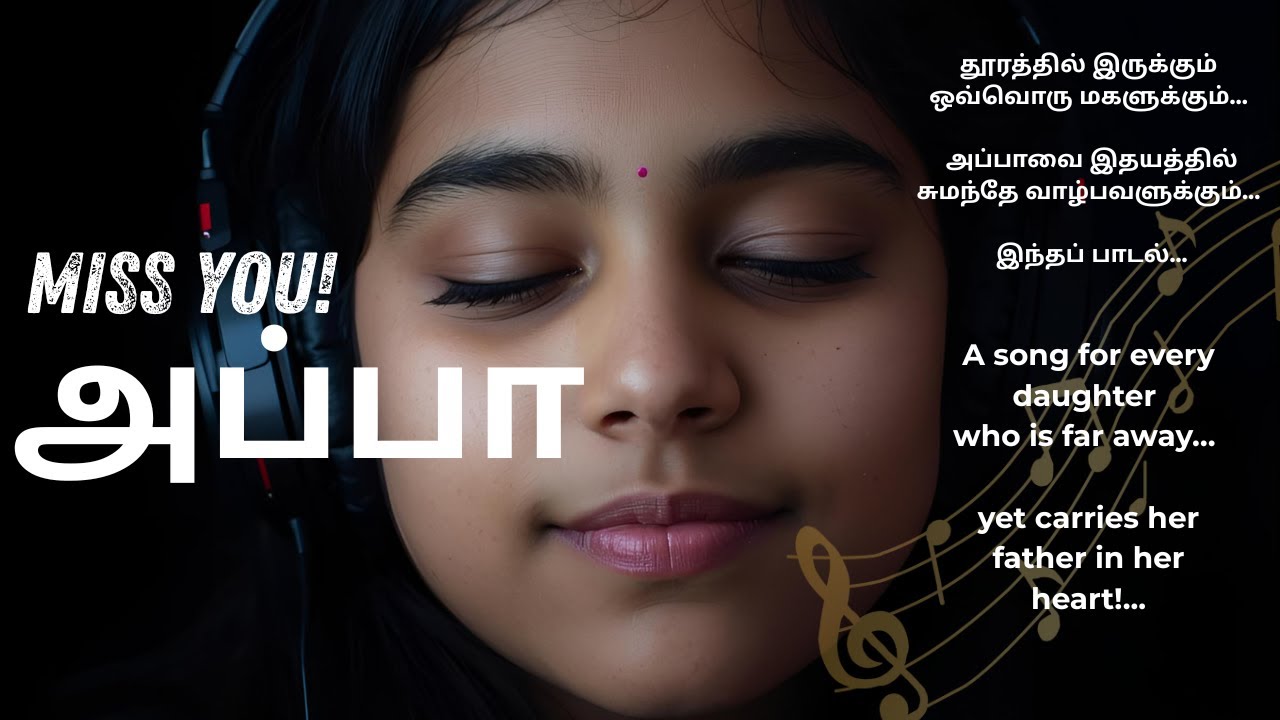 Thaayumaanava | Father–Daughter Emotional Tamil Song| A Song for Every Daughter away from her father