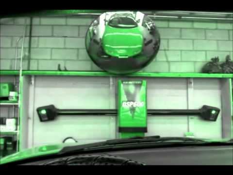 Getting an alignment on the Hunter DSP600 rack - YouTube