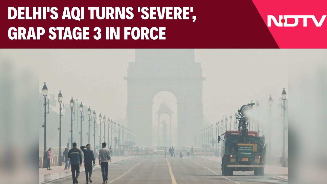 Delhi AQI Latest Updates | Delhi's AQI Turns 'Severe', GRAP Stage 3 In Force; Schools Go Hybrid