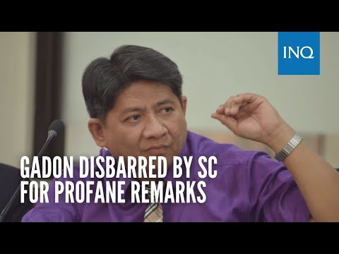 Larry Gadon disbarred by SC for profane remarks