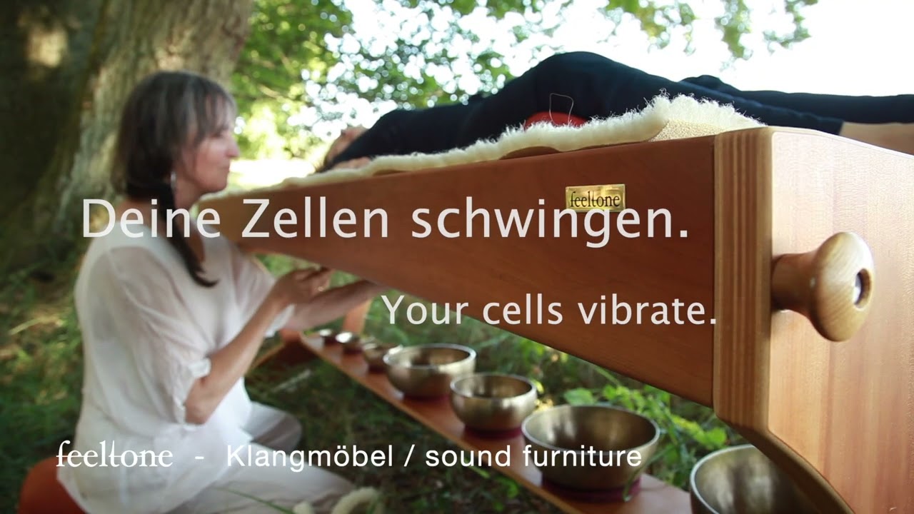 feeltone Klangmöbel Monochorde Präsentation - sound & massage healing Klangwelle Klangstuhl 💆 🌸 🎶 🧘