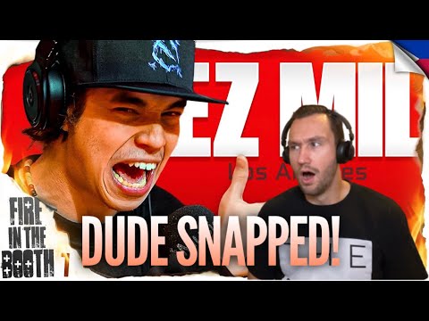 Ez Mil - Fire in the Booth 🇵🇭 [REACTION!!!] HE SPAZZEDDD!!!