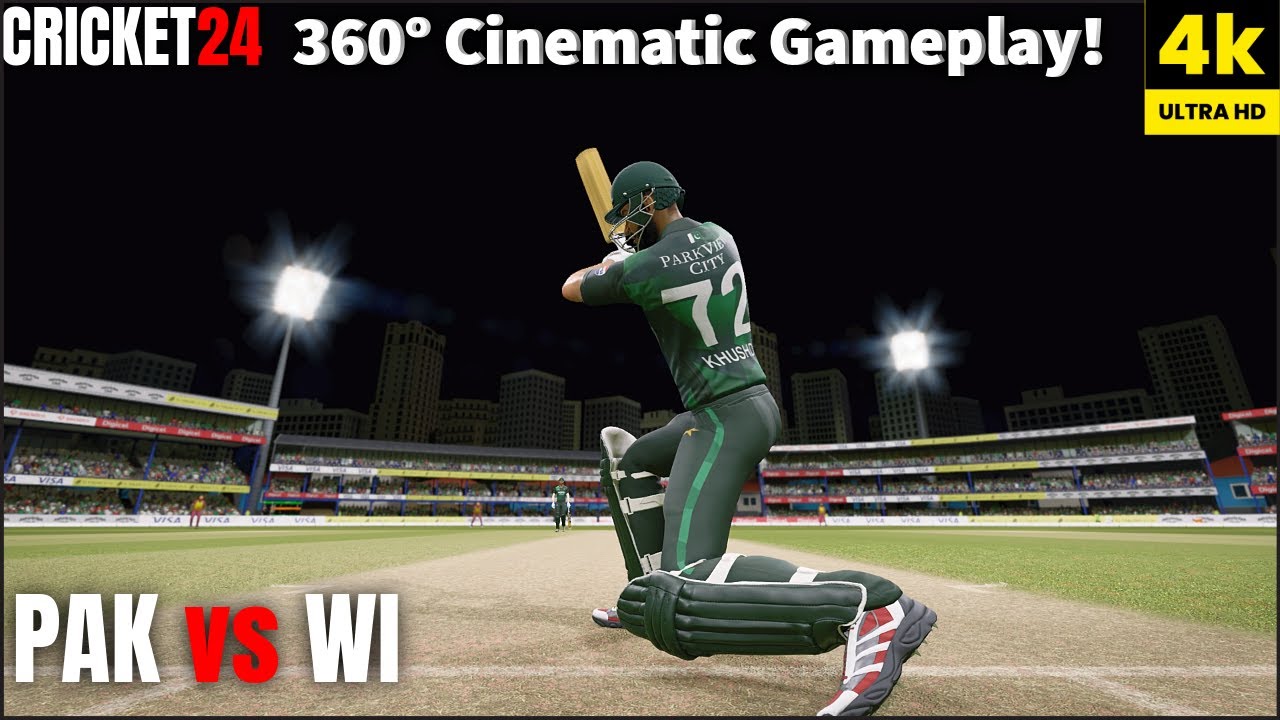 Cricket 24 Pakistan vs West Indies – Cinematic 360° Gameplay Like Never Before!