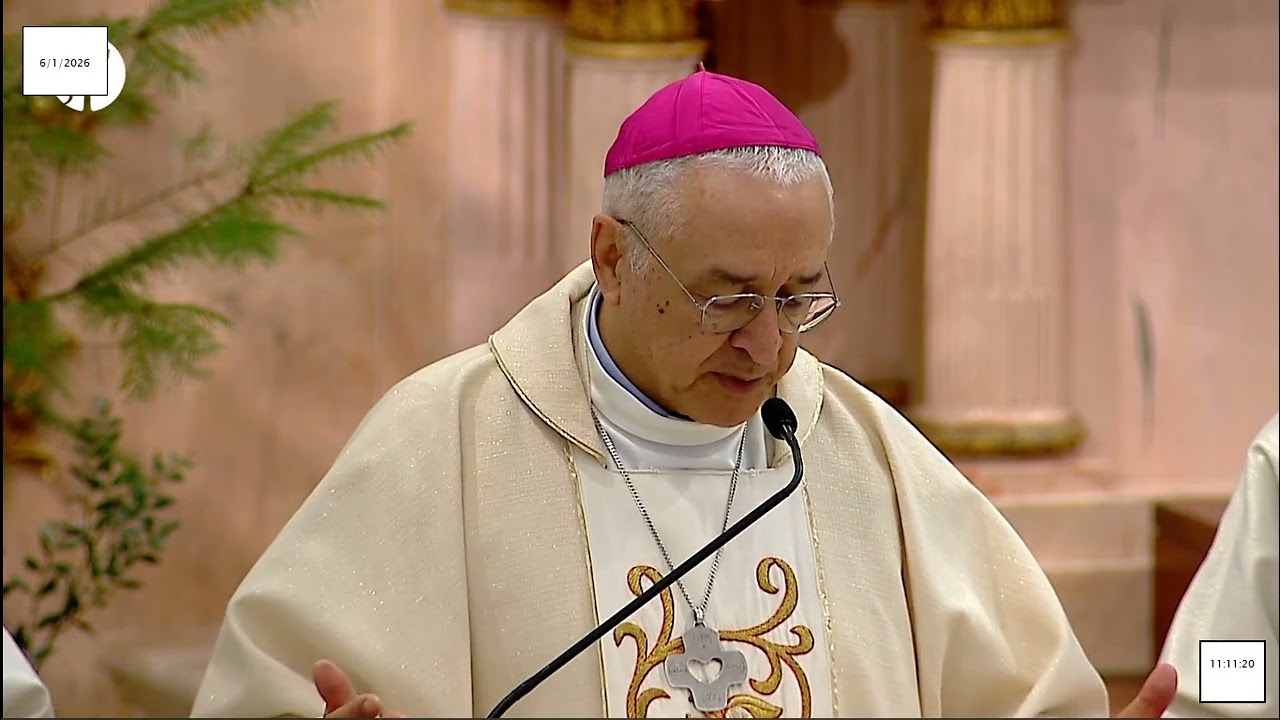 Missa desde a Basílica da Nossa Senhora do Rosário de Fátima  06.01.2026