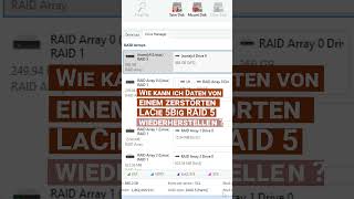 Wie Sie Daten von einem RAID-Array eines ausgefallenen LaCie NAS wiederherstellen können #shorts