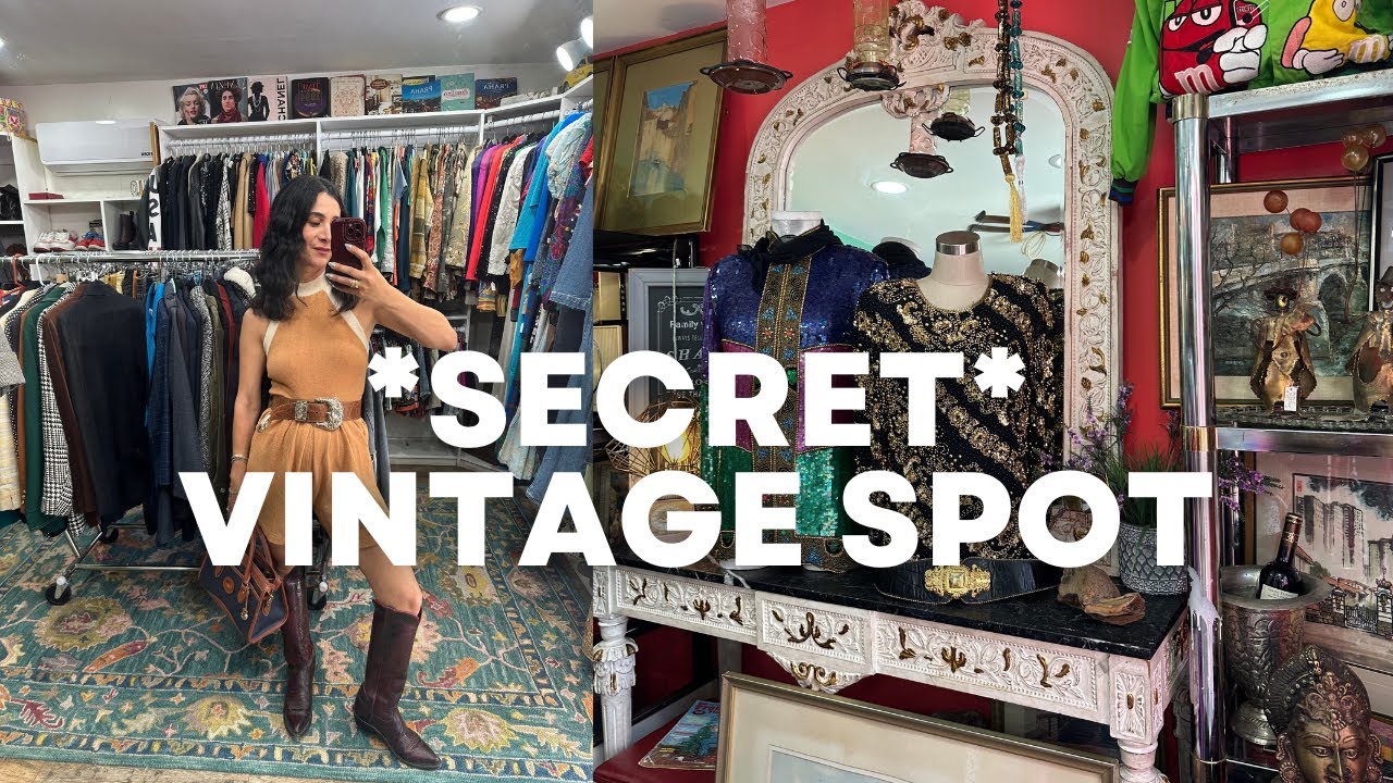 COME THRIFT WITH ME AT MY SECRET VINTAGE SHOP IN PASADENA 👀