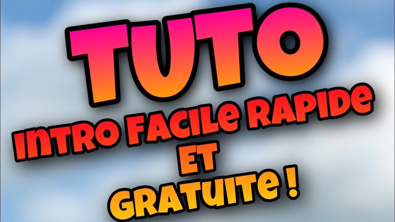 Comment faire une intro sans logiciel en 2022 ! - YouTube