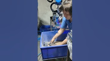 [SteviS Laser] Laser welding robot and multiple working stations in stainless steel handles factory