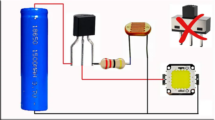 How To Make Dark Sensor Circuit Using LDR, Automatic Led On Off Circuit Using LDR and Transistor