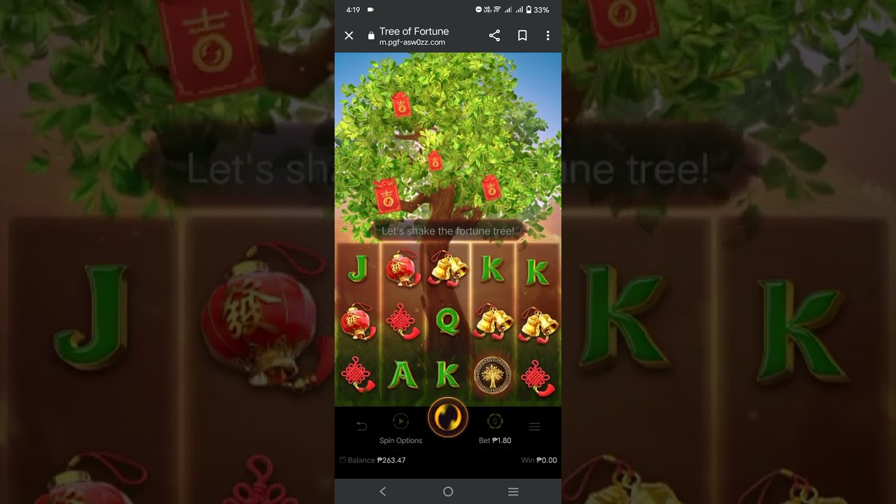 slot game Fortune tree (PG) Bonus game - game link: 