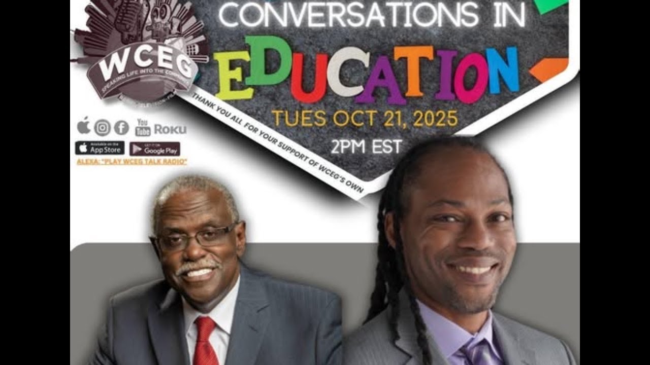WCEG Media Enterprises Conversations In Education host Vincent Cheeks.