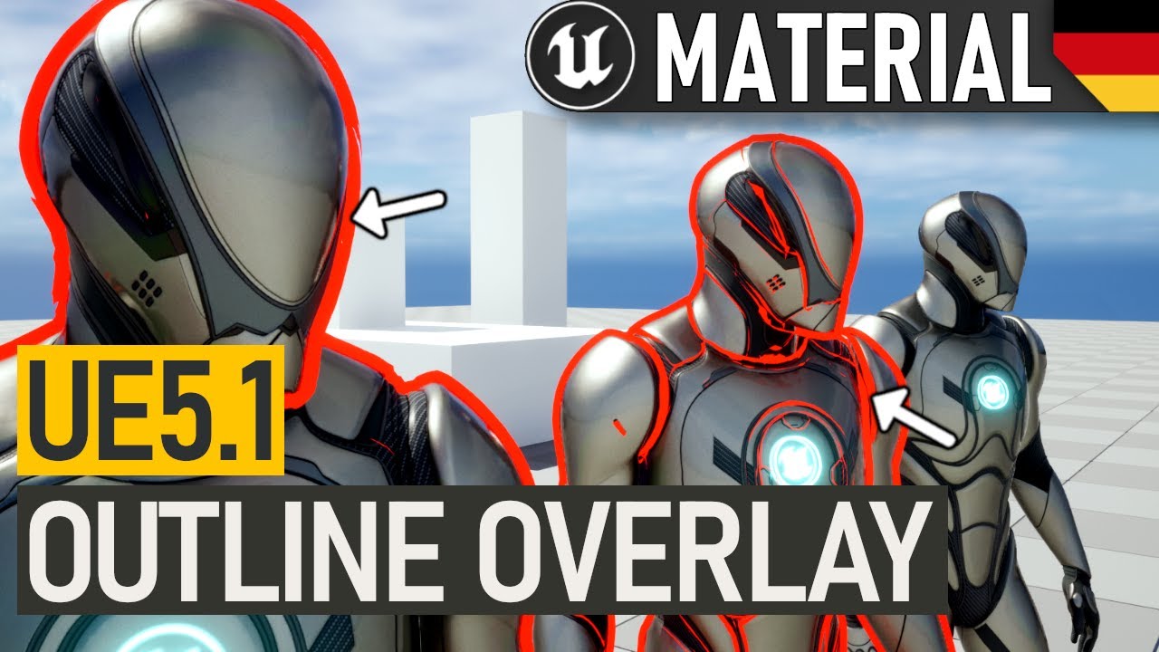 OUTLINES! Schnell und Einfach | Unreal Engine 5.1 Material Overlay