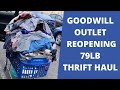 Goodwill Outlet "The Bins" 79LB Thrift haul
