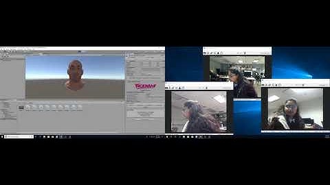 Multi camera array for markerless real-time Facial motion capture