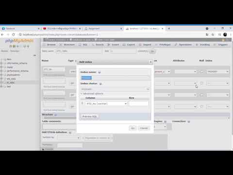 สาธิต การใช่ฐานข้อมูล PHPMyAdmin ด้วยโปรแกรม XAMPP
