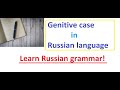 Learn Russian grammar - Genitive case in Russian language | Endings in Genitive case