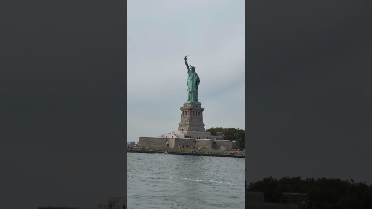 The Statue of Liberty from a boat! 