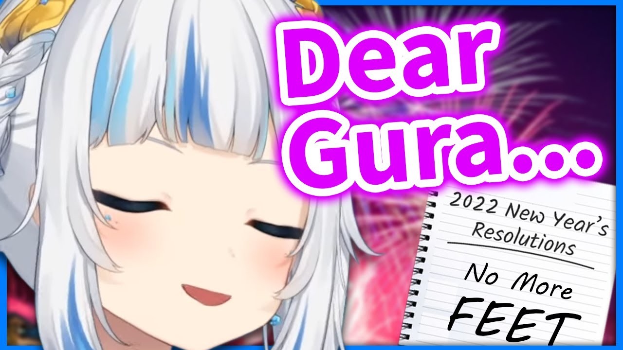 Gura's Message to her Future Self & 2022 New Year's Resolution 【Gawr Gura / HololiveEN】