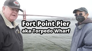 Fort Point Pier aka Torpedo Wharf, San Francisco  Pier Fishing in California
