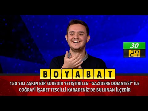 Ben Bilirim  Yarışma Programı - Boyabat