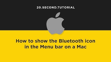 Show Bluetooth in the Menu bar on a Mac | Mac Computer Tutorial #15