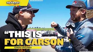 Celebrity Cleetus McFarland & Carson Hocevar React to Early Kansas Exit Together | NASCAR ARCA Menards Series Net Worth