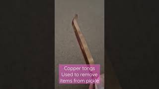 Copper tongs Used in pickle for jewellery making #jewellery #tools