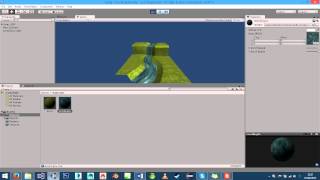Waterfall by using a scrolling UV shader in Unity