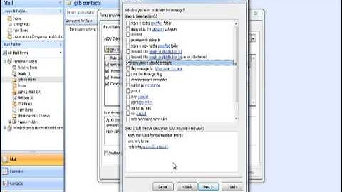 CREATING AUTORESPONDER IN OUTLOOK