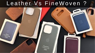 iPhone 15 FineWoven Cases compared to Leather Cases!