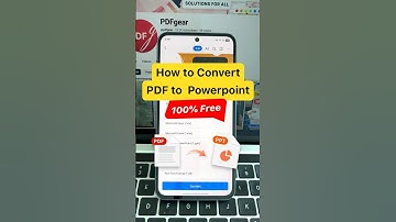 How to Convert PDF to PowerPoint for Free #pdfgear