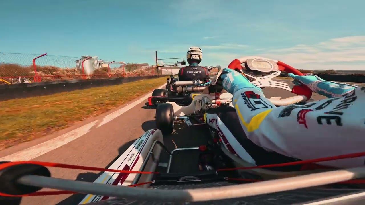 IAME X30 Senior Onboard Karting Des Fagnes // IAME Series Benelux FP // Onboard Griffin Hinwiset