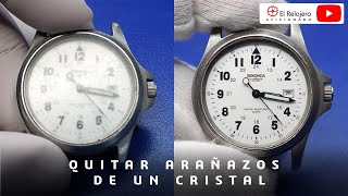 How to polish the glass of a watch - YouTube