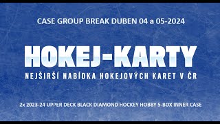 WWW.HOKEJ-KARTY.CZ LIVE CASE GROUP BREAK Duben 04 a 05-2024, 23-24 BLACK DIAMOND