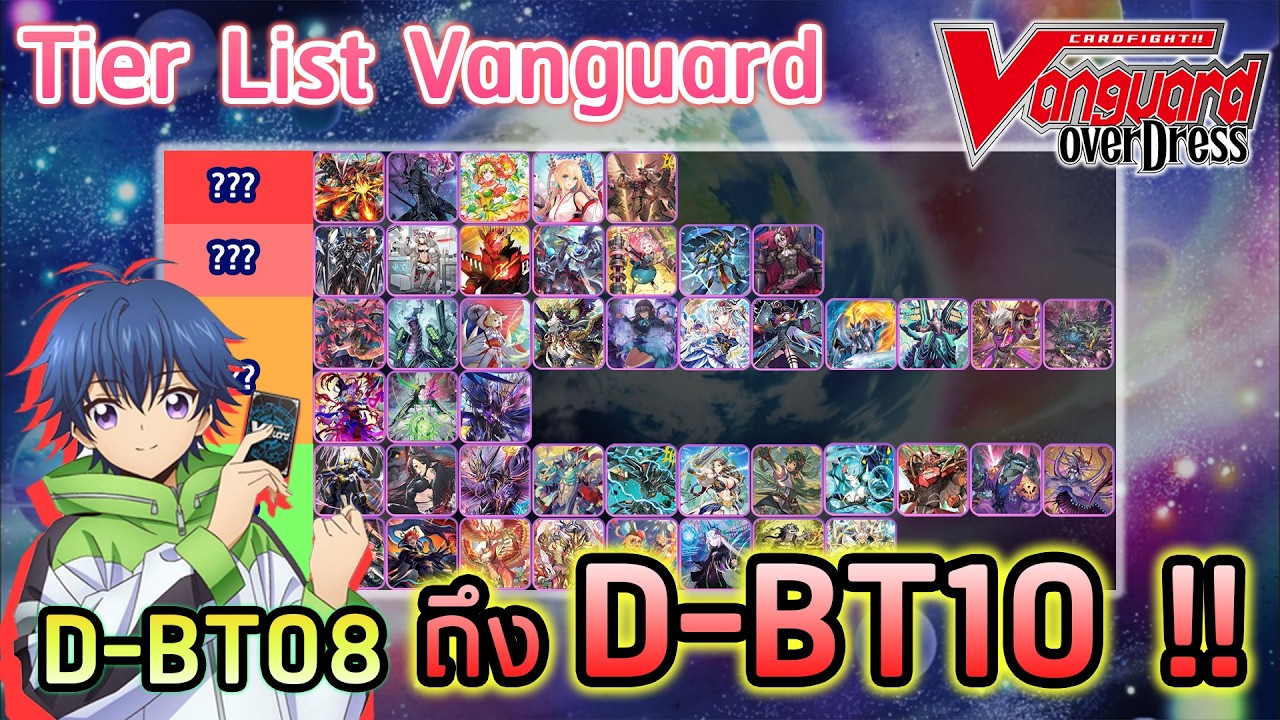 [ Tier list ] แวนการ์ด D ตั้งแต่ D-BT08 ถึง D-BT10