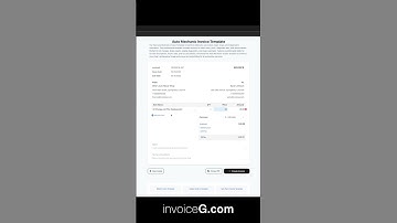 Auto Mechanic Invoice Template #invoicegenerator #invoicetemplate