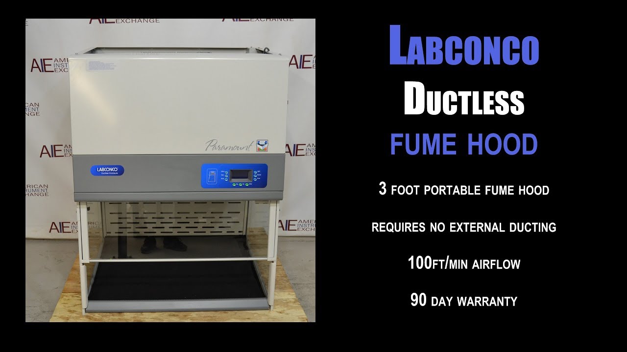 Labconco Paramount ductless fume hood model 6963300 (2864Q HOOD) YouTube
