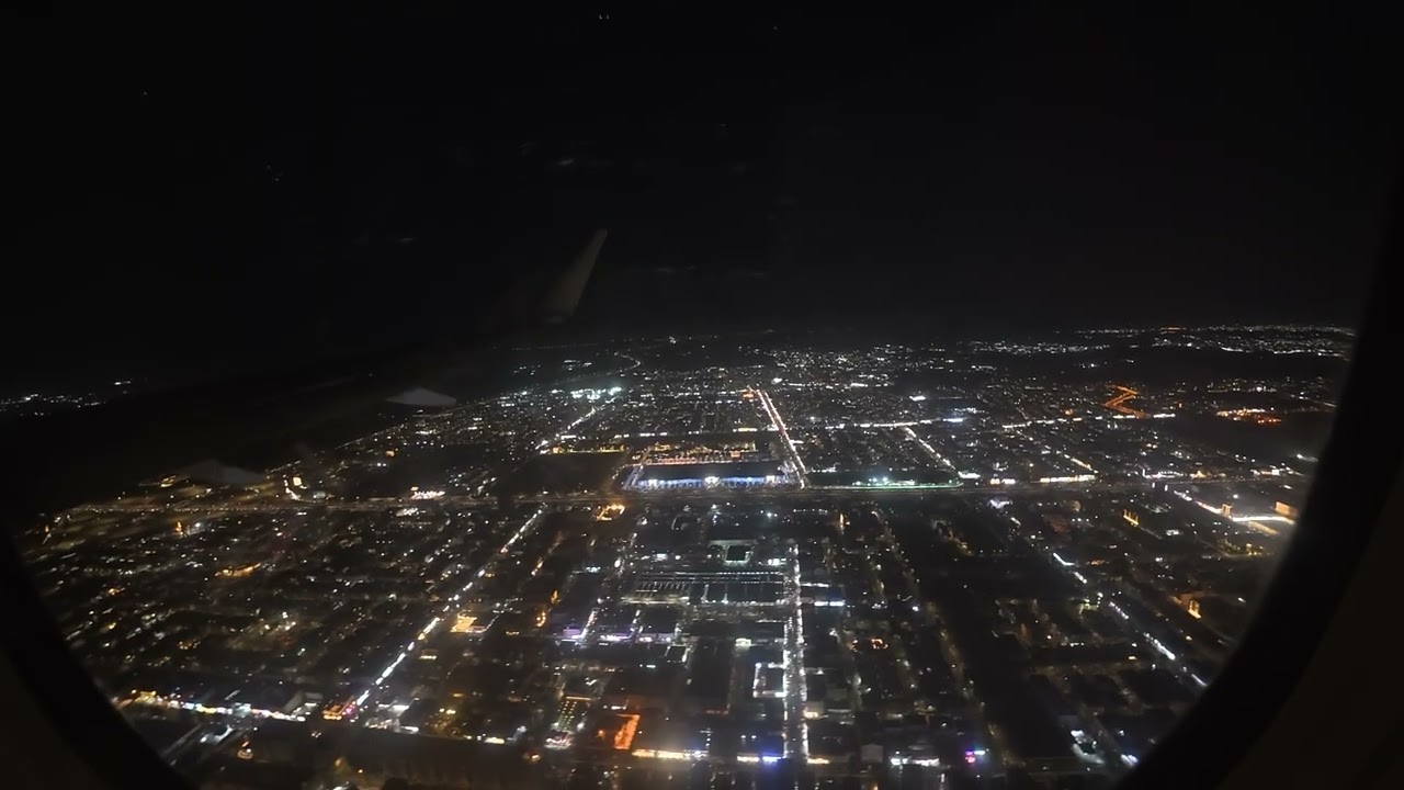 Landing @ King Abdul - Aziz Airport Jedda Kingdom of Saudi Arabia - Night Landing - 