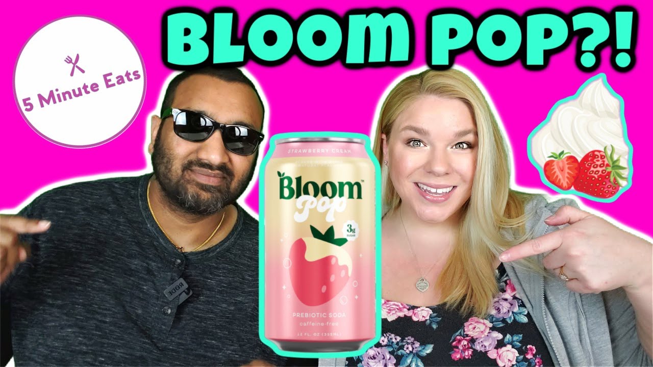 Bloom Pop Prebiotic Soda Strawberry Cream Review