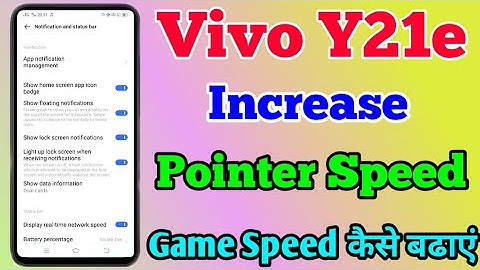 Vivo Y21e Increase Pointer Speed || Vivo Y21e Game Speed Kaise Badaye || Technical Akhilesh