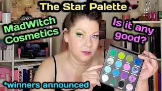 MadWitch Cosmetics The Star Palette! New Indie Brand! 2 looks, swatches & 2 Winners Announced!
