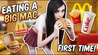 EUGENIA COONEY EATS MCDONALD'S BIG MAC FOR FIRST TIME | AI GENERATED VIDEO #SHORTS