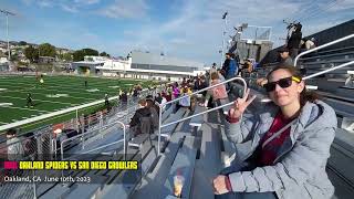 2023.06.10 Ian runs huck drill @AUDL Oakland Spiders vs San Diego Growlers