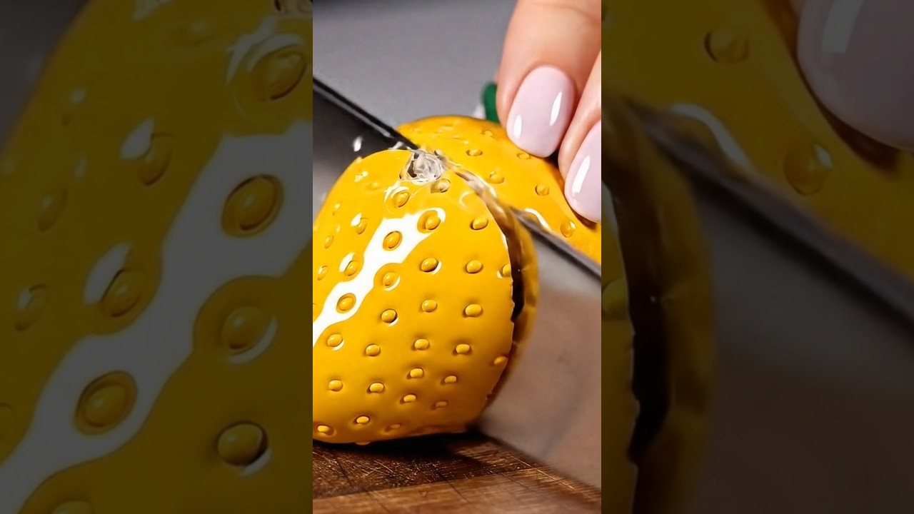 Cutting Glass Fruits Strawberry 🍓 ASMR #ai #aiart #asmrsounds #asmr #aiasmr #satisfyingvideo