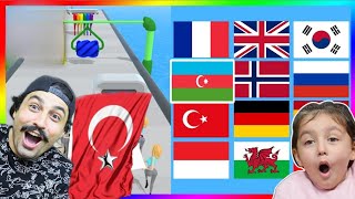 DÜNYADAKİ BÜTÜN ÜLKELERİN BAYRAKLARINI BOYADIK 😄 Flag Painters