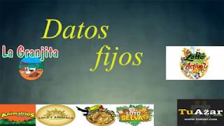 DATOS FIJOS ANIMALITOS TUAZAR OFICIAL 01/08/2018