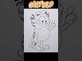 HOW TO DRAW GARFIELD | The Garfield Movie #shorts #drawing #thegarfieldmovie #garfield