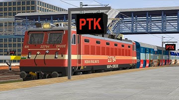 MSTS OPEN RAILS | ED WAP4 22794 ARRIVES BZA | 22859 PURI-CHENNAI CENTRAL WEEKLY SF |FULL HD| 1080P |