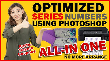 Optimized Making of Series/Sequential Number using Photoshop ( No more Arrange, Ready to Print)